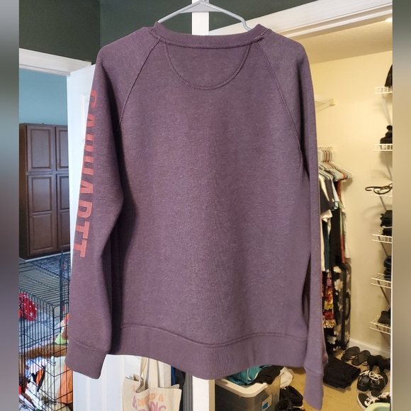 NWOT Carhartt Heather Purple Women's Sweatshirt - Picture 7 of 7
